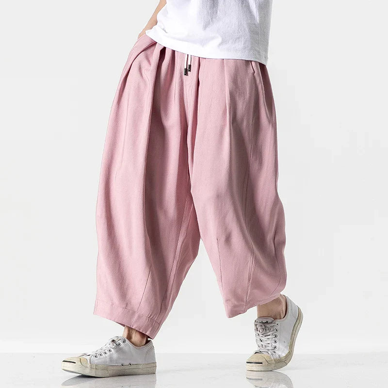 Harem Sweatpants Wide-Leg – Men's Dropped Casual Pants | Jacob
