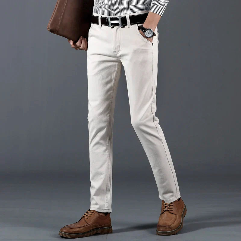 Slim Fit Trousers – Men's Cotton Dress Pants | Savoni